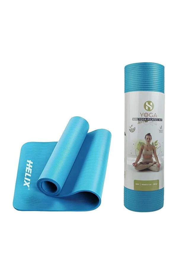 Helix Yoga Matı NBR 10mm Turkuaz