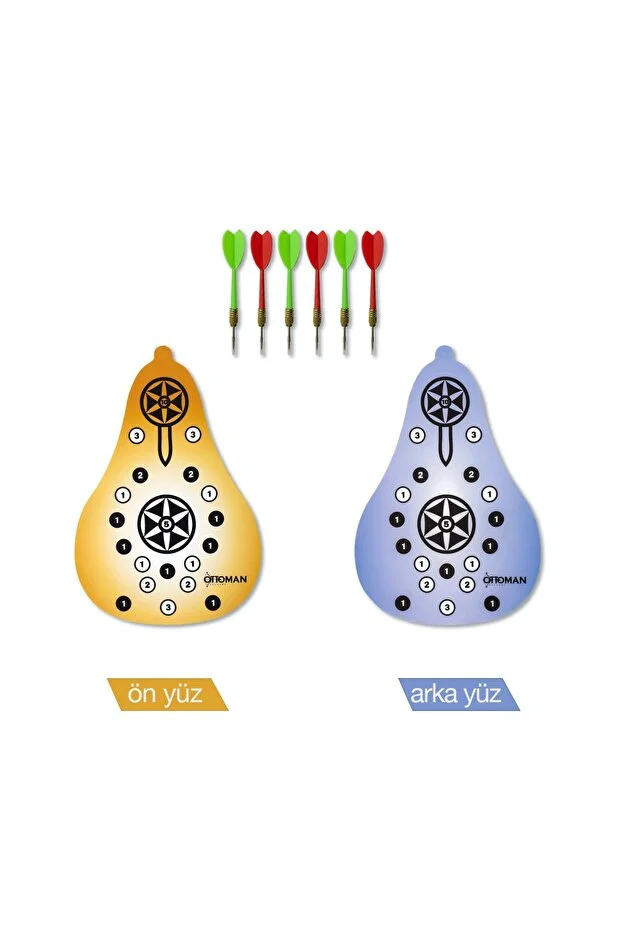 Ottoman Dart Tahtası Çift Taraflı