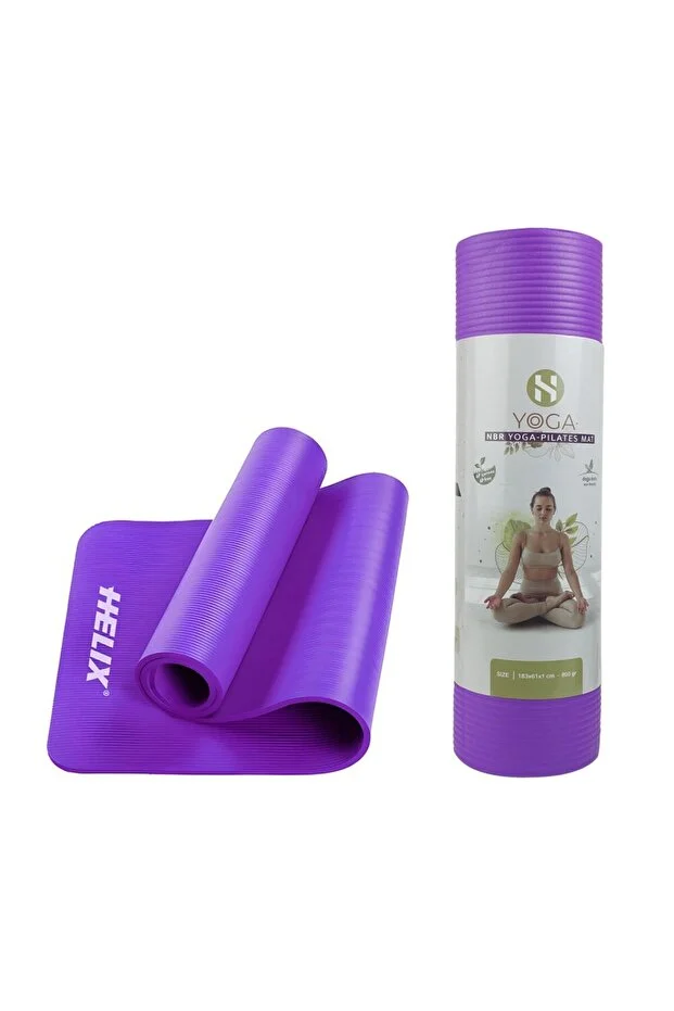 Helix Yoga Matı NBR 10mm Mor